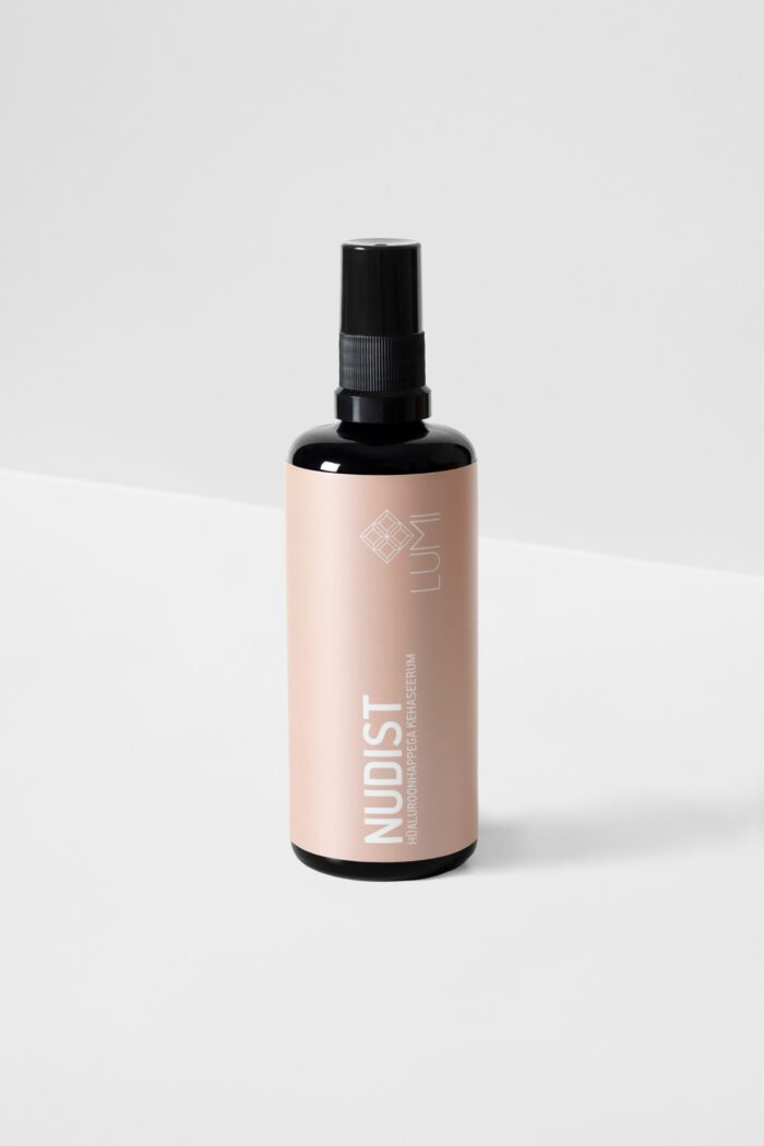 LUMI 100ml Nudist hüaluroonhappega kehaseerum. Taastav, kaitsev, multifunktsionaalne superniisutaja. 